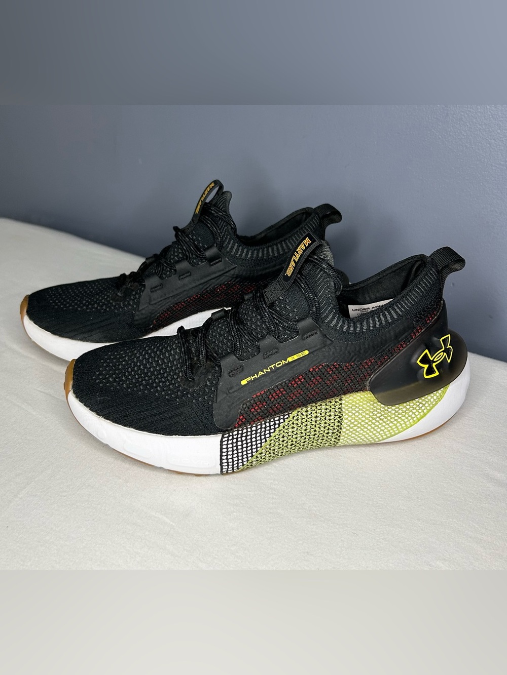 Under Armour Phantom 3 SE HOVR Maryland Terrapins Shoes Mens‎ 5 W 6.5 Black NCAA